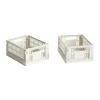 Paniers De Rangement<HAY Colour Crate Mini 13x17 cm, lot de 2, Off white