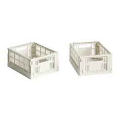 Paniers De Rangement<HAY Colour Crate Mini 13x17 cm, lot de 2, Off white