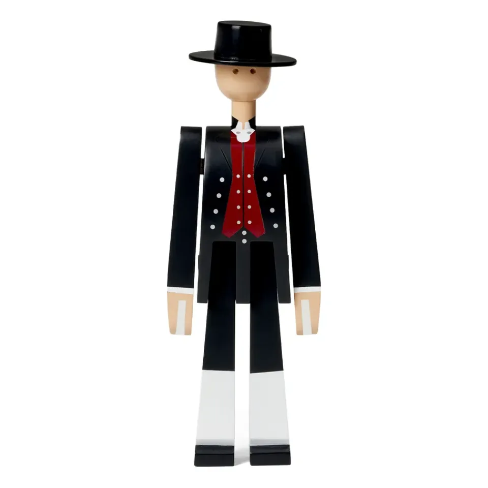 Figurines En Bois<Kay Bojesen Denmark Homme en habits traditionnels norvégiens de Kay Bojesen, Noir-rouge-blanc