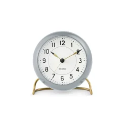 Horloges De Table<Arne Jacobsen Clocks Horloge de table AJ Station 12 cm, gris-blanc