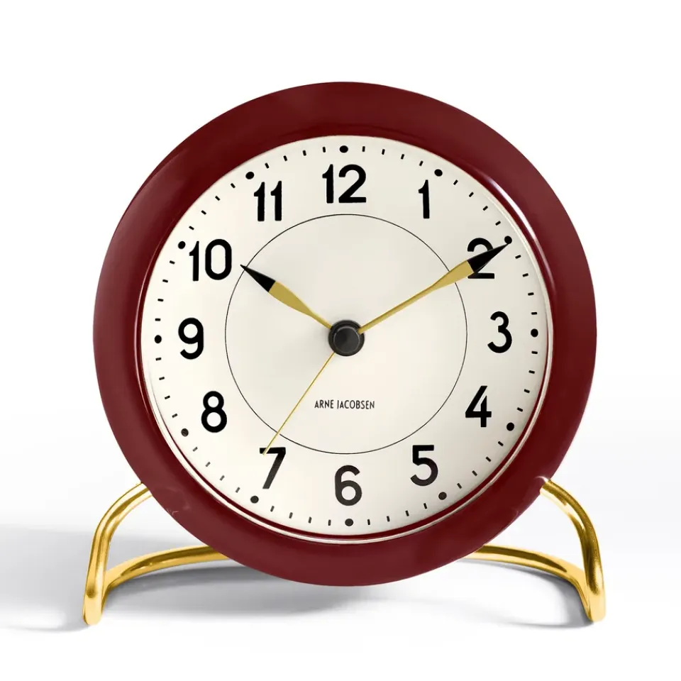 Horloges De Table<Arne Jacobsen Clocks Horloge de table Arne Jacobsen rouge bordeaux, bordeaux