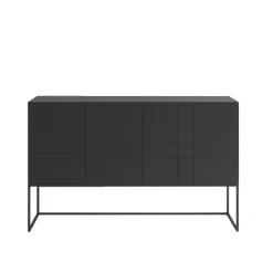 Commodes & Buffets<Asplund Kilt Light 137 table d'appoint, char grey, 3 portes