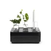 Bougeoirs<Born In Sweden Kit cadeau Stumpastaken Small, noir, support en liège noir, lot de 4 vases, allumettes