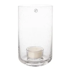 Photophores<ERNST Lanterne à bougie en verre, Ø9x15 cm