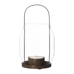 Photophores<ERNST Lanterne pour bougie 22 cm, Taupe