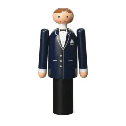 Figurines En Bois<Kay Bojesen Denmark Le marié de Kay Bojesen, Blue-noir-blanc, 12 cm