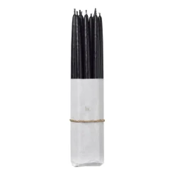 Bougies<Broste Copenhagen Lot de 10 bougies anciennes trempées , Simply black