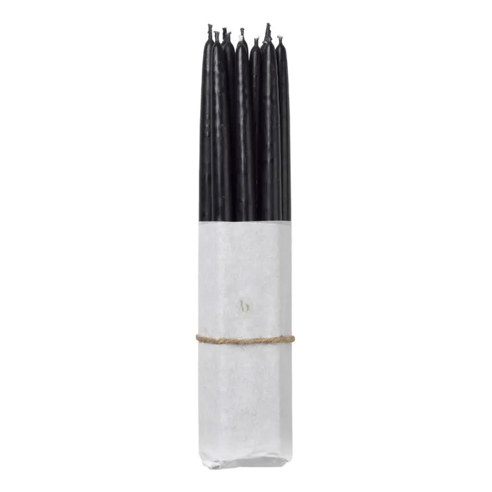 Bougies<Broste Copenhagen Lot de 10 bougies anciennes trempées , Simply black