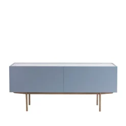 Commodes & Buffets<Asplund Luc Deluxe 160 table d'appoint, nordic blue, dessus en carrara, pieds p6, tiroirs