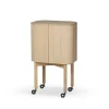 Vitrines & Présentoirs<Northern Meuble-bar Loud sur roues, Light oiled oak