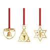 Décorations De Noël<Georg Jensen Mini mobile 2024 3 pièces, Plaqué or