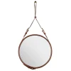 Miroirs Ronds|Miroirs Muraux<GUBI Miroir Adnet Circulaire M, Marron