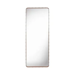 Miroirs Muraux<GUBI Miroir Adnet Rectangulaire, brown, large