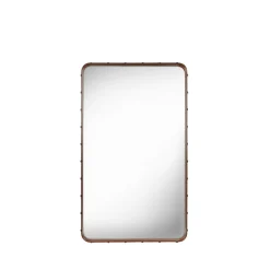 Miroirs Muraux<GUBI Miroir Adnet Rectangulaire, brown, medium