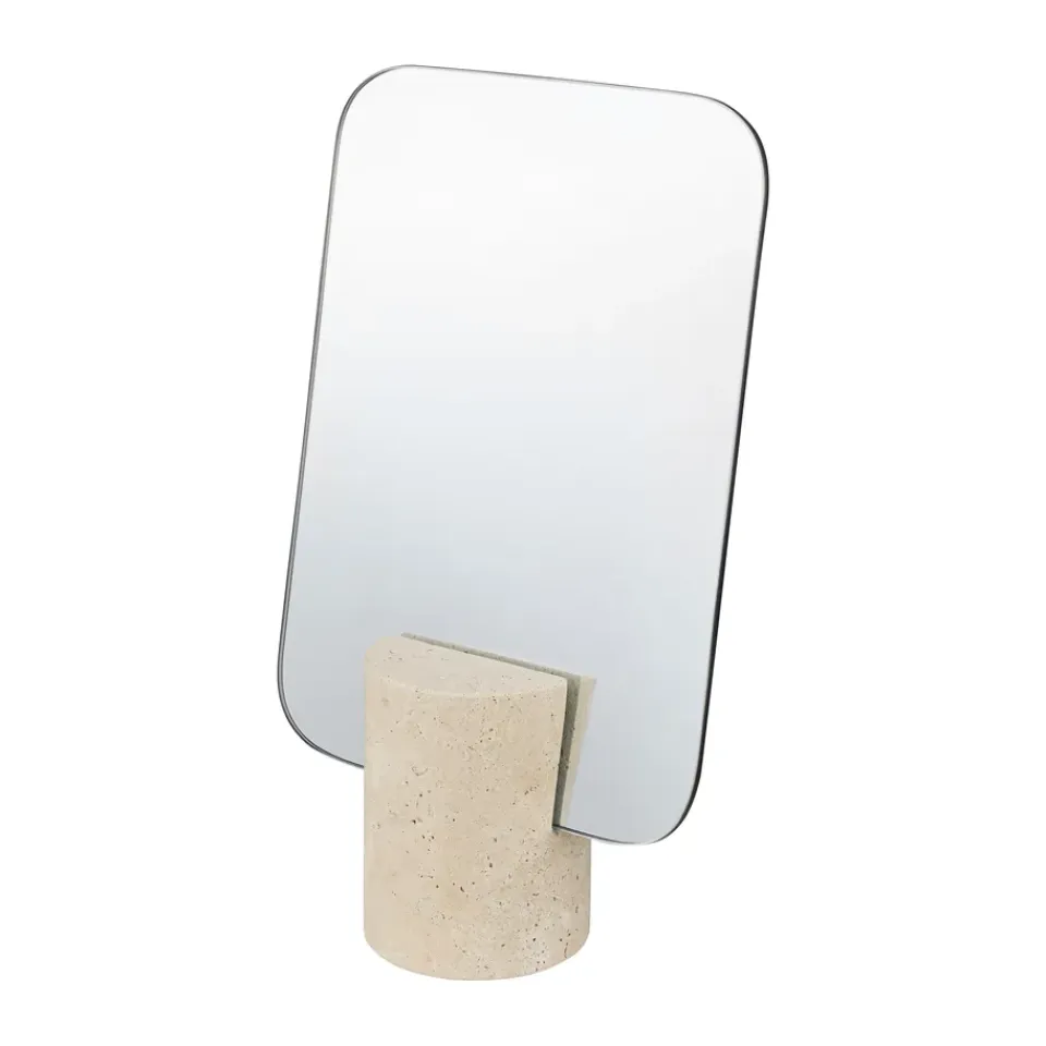 Miroirs De Table<Mette Ditmer Miroir de table Travertin, Lin
