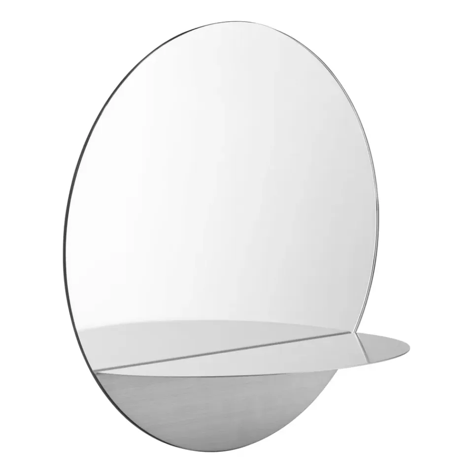 Miroirs Ronds|Miroirs Muraux<Normann Copenhagen Miroir Horizon rond, Acier inoxydable