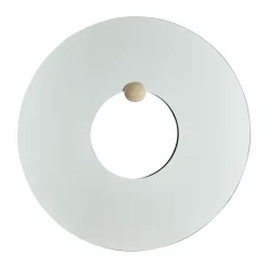 Miroirs Ronds|Miroirs Muraux<AYTM Miroir mural Castellum Ø80 cm, Clear-travertine