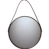 Miroirs Ronds|Miroirs Muraux<Ørskov Miroir marron, Ø 50 cm