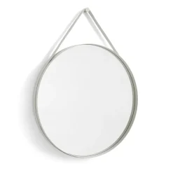 Miroirs Ronds|Miroirs Muraux<HAY Miroir Strap Mirror Ø70 cm, Light grey