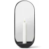 Miroirs Muraux<Gejst Miroir/Bougeoir Glim oval 12x28 cm, Noir