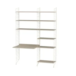 Rangements Pour Les Chambres D'Enfants<String Montant d'étagère , beige, 200x30 cm, lot de 2