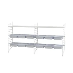 Rangements Pour Les Chambres D'Enfants<String Montant d'étagère , blanc, 85x30 cm, 1 pièce