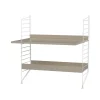 Rangements Pour Les Chambres D'Enfants<String Montant d'étagère , blanc, 85x30 cm, lot de 2
