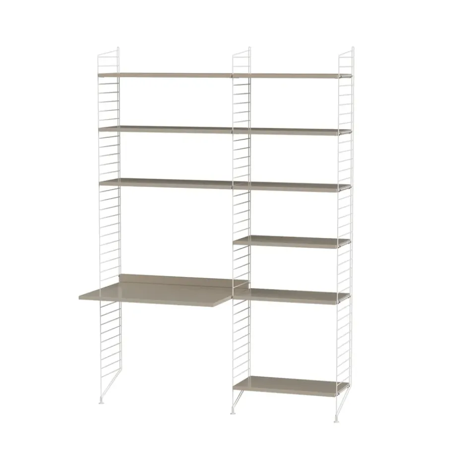 Rangements Pour Les Chambres D'Enfants<String Montant d'étagère , blanc, 200x30 cm, lot de 2