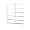 Étagères & Systèmes De Rayonnage<String Montant d'étagère , blanc, 200x30 cm, lot de 2