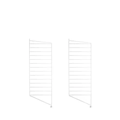 Étagères & Systèmes De Rayonnage<String Montant d'étagère , blanc, 85x30 cm, lot de 2