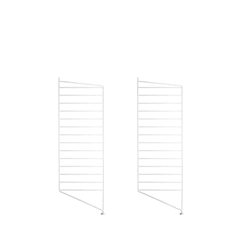 Étagères & Systèmes De Rayonnage<String Montant d'étagère , blanc, 85x30 cm, lot de 2