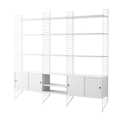 Étagères & Systèmes De Rayonnage<String Montant d'étagère , blanc, 200x30 cm, lot de 2