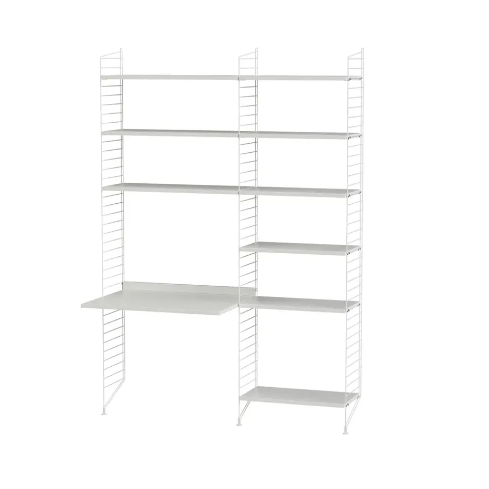 Rangements Pour Les Chambres D'Enfants<String Montant d'étagère , blanc, 200x30 cm, lot de 2