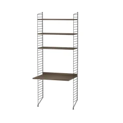 Rangements Pour Les Chambres D'Enfants<String Montant d'étagère , noir, 200x30 cm, lot de 2