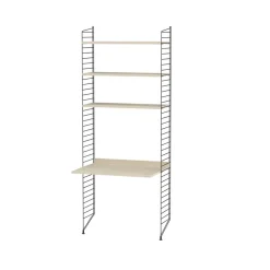 Rangements Pour Les Chambres D'Enfants<String Montant d'étagère , noir, 200x30 cm, lot de 2