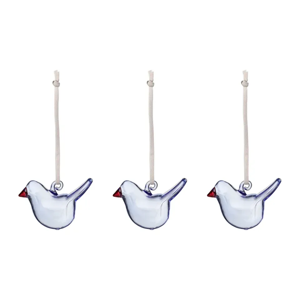 Décorations De Pâques<Iittala Oiseau en verre , Bleu clair, mini, lot de 3