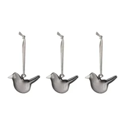 Décorations De Pâques<Iittala Oiseau en verre , Gris, lot de 3