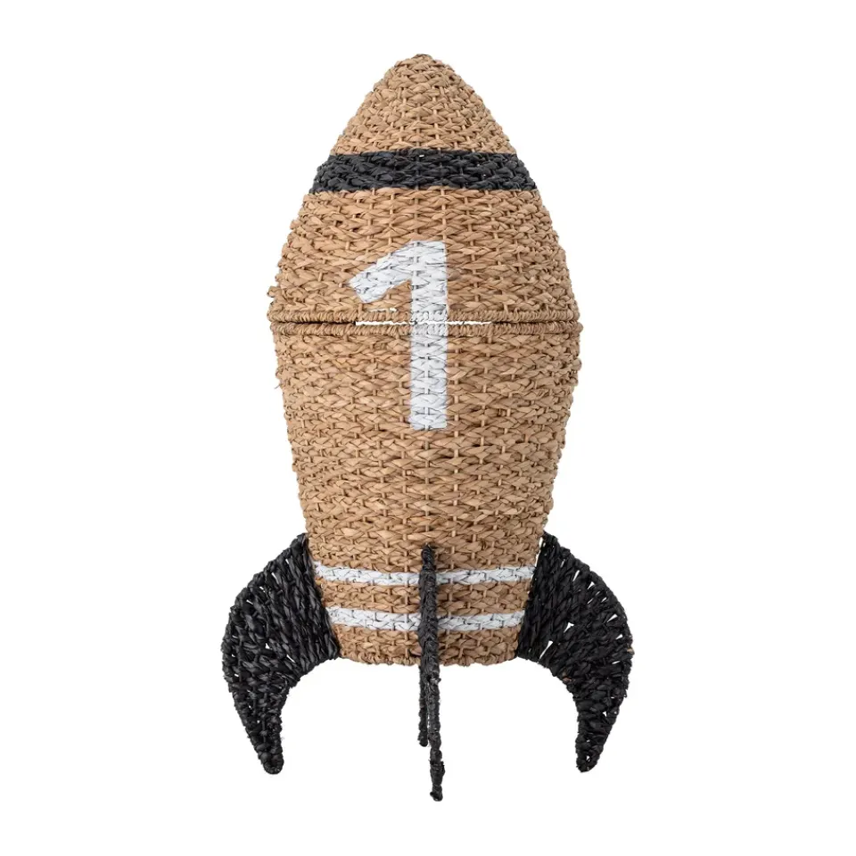 Paniers De Rangement|Rangements Pour Les Chambres D'Enfants<Bloomingville Panier de rangement Cosmina avec couvercle Ø40x68,5 cm, Nature