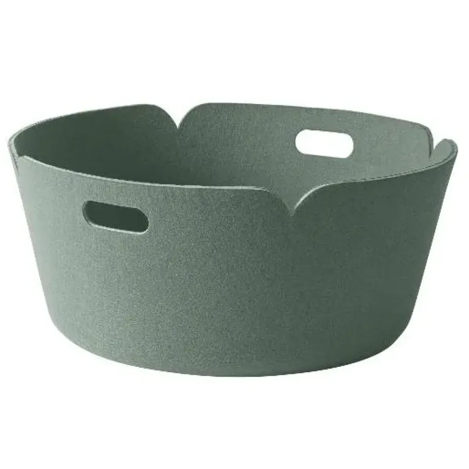 Paniers De Rangement<Muuto Panier de rangement Restore, rond, dusty green (vert clair)