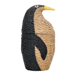 Paniers De Rangement|Rangements Pour Les Chambres D'Enfants<Bloomingville Panier de rangement Tazia avec couvercle Ø37x69 cm, Noir