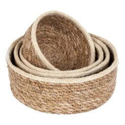Paniers De Rangement<Dixie Panier Emil seagrass small Lot de 4, Nature-blanc