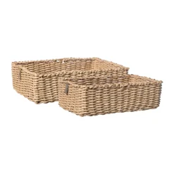 Paniers De Rangement<ERNST Panier 2 pièces, Naturel