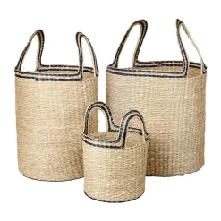 Paniers De Rangement<Broste Copenhagen Panier Lykke 3 pièces, Natural-black