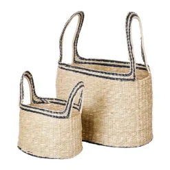 Paniers De Rangement<Broste Copenhagen Panier Lykke 2 pièces, Natural-black