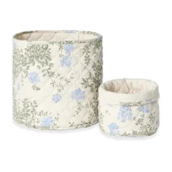 Rangements Pour Les Chambres D'Enfants|Paniers De Rangement<Garbo&Friends Panier matelassés Plumbago Satin 2 pièce, 20xØ20 cm + 30xØ30 cm