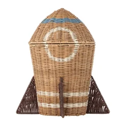 Paniers De Rangement|Rangements Pour Les Chambres D'Enfants<Bloomingville Panier Space en rotin avec couvercle 31x35 cm, Naturel