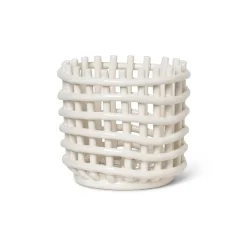 Paniers De Rangement<Ferm Living Panier tressé Ceramic Ø16 cm, Off white