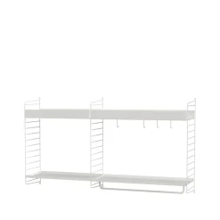 Étagères & Systèmes De Rayonnage<String Panneau mural , Blanc, 75x30 cm, lot de 2