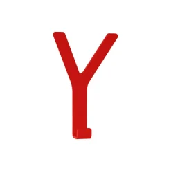 Crochets & Portemanteaux Muraux<SMD Design Patère en forme de Y Maxi, rouge