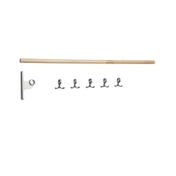 Cintres & Portants<Essem Design Patère Nostalgi à monter, bouleau, structure en aluminium